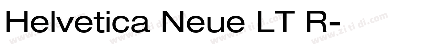 Helvetica Neue LT R字体转换